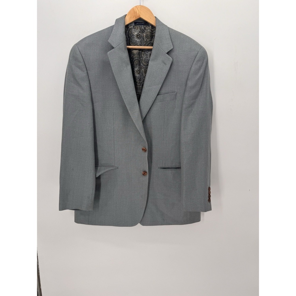 Ralph Lauren 42R Gray Wool Silk Sport Coat Blazer Paisley Lining Dillard's